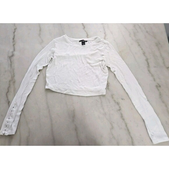 VICTORIA’S SECRET LONG SLEEVED WHITE TOP SIZE SMALL MSRP $50 - Picture 1 of 10